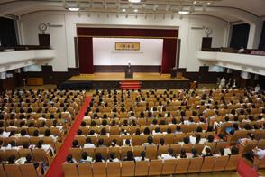 2015年オープンキャンパス(理学部) 7月18日 学長挨拶