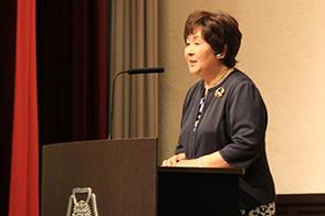 2015年オープンキャンパス(生活科学部) 7月19日 学長挨拶