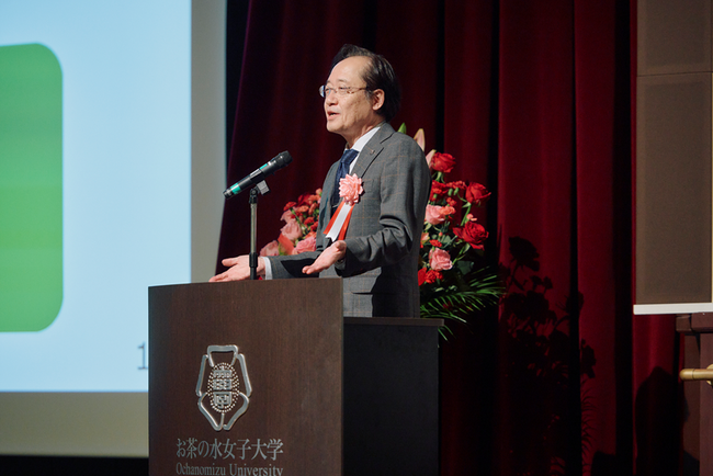 益東京工業大学長による基調講演の様子